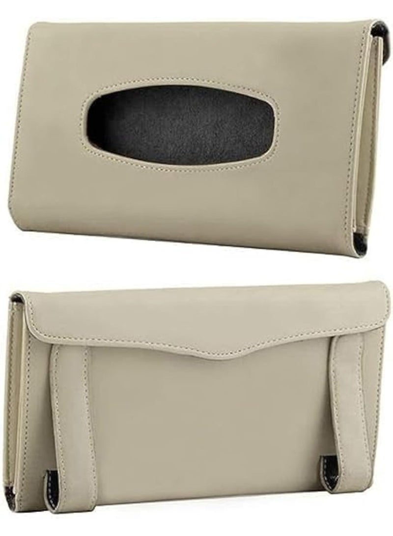 CAZADORA Premium Car Visor Tissue Holder & Hanging Paper Towel Dispenser - Ultimate Vehicle Interior Organizer and Stylish Accessory for Cars, SUVs, and Trucks - Secure Clip-On Design for Sun Visor or Seat Back - Eliminates Clutter, Ensures Safe Driving, and Keeps Tissues & Masks Within Easy Reach - Durable Plastic Construction in Elegant Beige Color - Fun and Unique Monkey Design Tissue Box Cover for a Creative Car Decoration - Essential Multi-Use Auto Accessory for Road Trips, Daily Commutes, and Family Vehicles - Quick & Effortless One-Hand Access to Napkins While Driving - Premium Quality Vehicle Interior Upgrade - A Must-Have for a Tidy, Refined, and Personalized Driving Environment - Say Goodbye to Loose Tissue Boxes and Hello to CAZADORA's Functional & Decorative Solution – The Perfect Gift for Any Saudi Driver. - Image 1